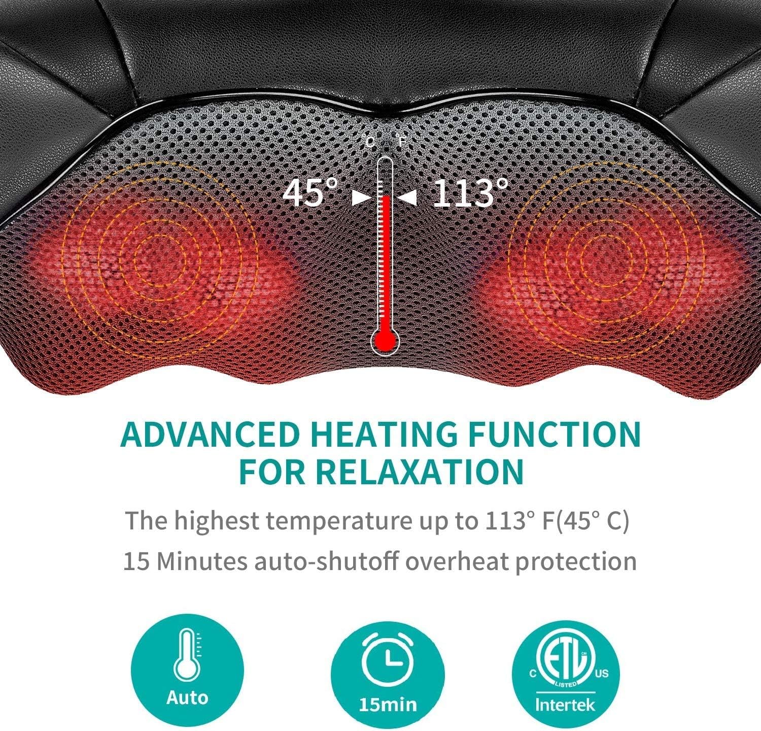 Professional Heated Shiatsu Neck Massager